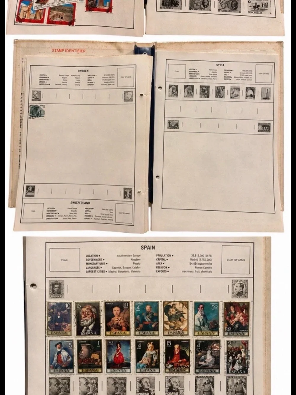 🔥 Vintage Safari World-Wide Stamp Album 1000+ Stamps Canada Germany France 1980🔥 - Picture 10 of 16